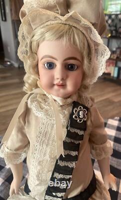 Vintage Beautiful Porcelain Doll. K R Reproduction