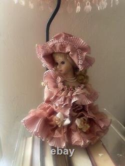 Vintage Bedside Lamp Victorian Porcelain Doll Lamp