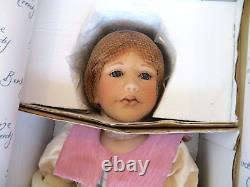 Vintage Berdine Creedy Porcelain Doll AMARIA w Teddy Bear Masterpiece Galleries