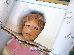 Vintage Berdine Creedy Porcelain Doll AMARIA w Teddy Bear Masterpiece Galleries