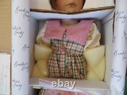 Vintage Berdine Creedy Porcelain Doll AMARIA w Teddy Bear Masterpiece Galleries