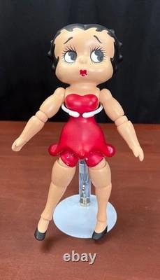 Vintage Betty Boop Jointed Porcelain Doll Red Dress 9
