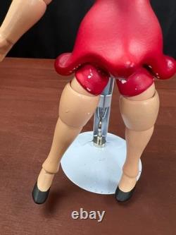 Vintage Betty Boop Jointed Porcelain Doll Red Dress 9