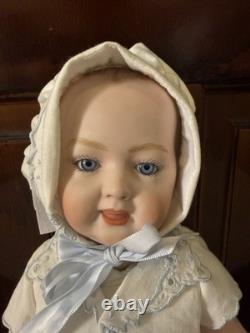 Vintage Bisque Artist's Reproduction 2 Faced Doll Signed C Ditmore 1988 Vintage Bisque Artist's Reproduction 2 Faced Doll Signed C Ditmore 1988