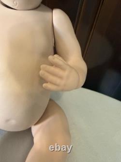 Vintage Bisque Artist's Reproduction 2 Faced Doll Signed C Ditmore 1988