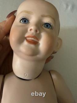 Vintage Bisque Artist's Reproduction 2 Faced Doll Signed C Ditmore 1988 Vintage Bisque Artist's Reproduction 2 Faced Doll Signed C Ditmore 1988