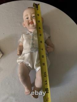 Vintage Bisque Artist's Reproduction 2 Faced Doll Signed C Ditmore 1988 Vintage Bisque Artist's Reproduction 2 Faced Doll Signed C Ditmore 1988