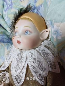 Vintage Bisque Doll Bell Ceramics Kay McKee 35cm 1986 Western Doll