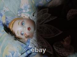 Vintage Bisque Doll Bell Ceramics Kay McKee 35cm 1986 Western Doll