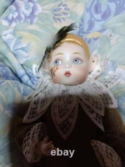 Vintage Bisque Doll Bell Ceramics Kay McKee 35cm 1986 Western Doll