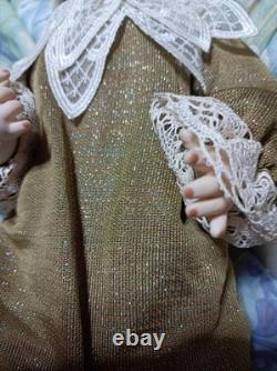 Vintage Bisque Doll Bell Ceramics Kay McKee 35cm 1986 Western Doll