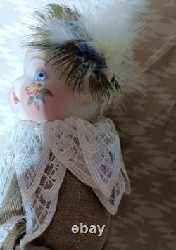Vintage Bisque Doll Bell Ceramics Kay McKee 35cm 1986 Western Doll