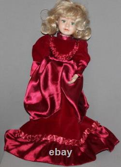 Vintage Bisque Porcelain Dressed Doll