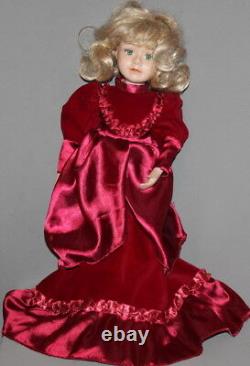 Vintage Bisque Porcelain Dressed Doll