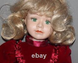 Vintage Bisque Porcelain Dressed Doll