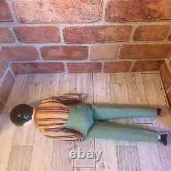 Vintage Bisque WWII German Doll 16 Porcelain Head Arms Feet Hand Painted