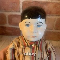 Vintage Bisque WWII German Doll 16 Porcelain Head Arms Feet Hand Painted