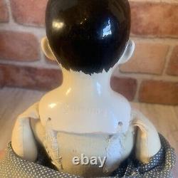 Vintage Bisque WWII German Doll 16 Porcelain Head Arms Feet Hand Painted