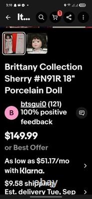 Vintage Brittany Collection Sherry Porcelain Doll