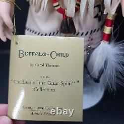 Vintage Buffalo Child Porcelain 13 Early 90s Native American Female Doll Carol