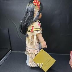 Vintage Buffalo Child Porcelain 13 Early 90s Native American Female Doll Carol