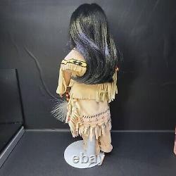 Vintage Buffalo Child Porcelain 13 Early 90s Native American Female Doll Carol