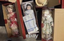 Vintage CHSN Porcelain Doll Artisan Heirloom New Collection 17 Dolls Total
