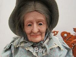 Vintage Ceramic Old Grandma Woman Grandpa Man Porcelain Doll Set 5788K