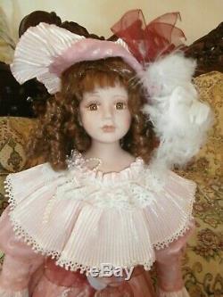 Vintage Chantell Collection Victorian Style Doll Large 32 Inch Porcelain