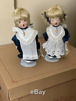 Vintage Christmas The Little Choir Singers Dolls Religious Porcelain Dolls