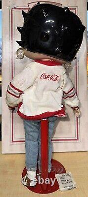 Vintage Coca Cola Limited Edition Betty Boop Porcelain Doll 16 With Original Box