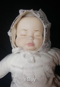 Vintage Collectible 3 Face Happy/Sleepy/Cry Rotating Bisque Porcelain Doll