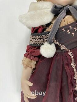 Vintage Collectible Delton Products Porcelain Victorian Doll lifesize 30 Tall