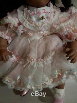 Vintage Collection Baby Tina Porcelain Doll African American NN LOT 253