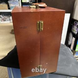 Vintage Cracker Barrel Porcelain Doll Murphy Bed Victorian Carrying Case Trunk