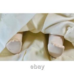 Vintage Creepy 3 Faces of Eve Baby Doll 20 Porcelain Face Hands Feet Cloth Body