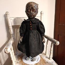 Vintage Creepy Doll Witch OOAK Horror Antique Scary Haunted Spooky Gothic Undead