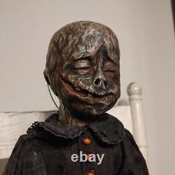 Vintage Creepy Doll Witch OOAK Horror Antique Scary Haunted Spooky Gothic Undead