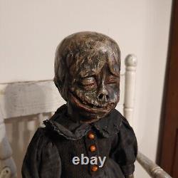 Vintage Creepy Doll Witch OOAK Horror Antique Scary Haunted Spooky Gothic Undead