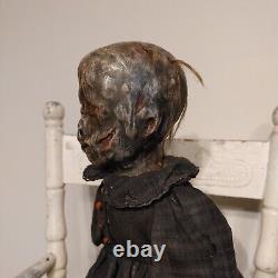 Vintage Creepy Doll Witch OOAK Horror Antique Scary Haunted Spooky Gothic Undead