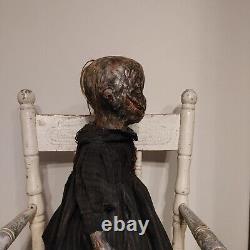 Vintage Creepy Doll Witch OOAK Horror Antique Scary Haunted Spooky Gothic Undead