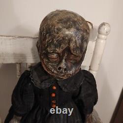 Vintage Creepy Doll Witch OOAK Horror Antique Scary Haunted Spooky Gothic Undead