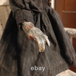 Vintage Creepy Doll Witch OOAK Horror Antique Scary Haunted Spooky Gothic Undead