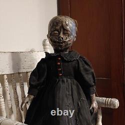 Vintage Creepy Doll Witch OOAK Horror Antique Scary Haunted Spooky Gothic Undead