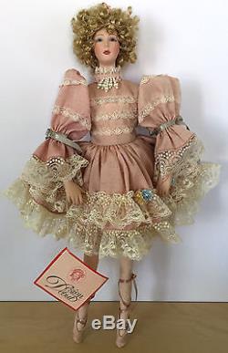 Vintage DESIGN DEBUT Felicia Victorian Dancer Ballerina Porcelain Doll 19.5