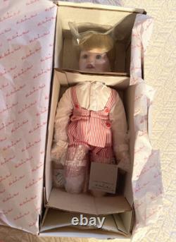 Vintage Danbury Mint Porcelain boy doll Piggyback Ride