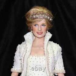 Vintage Diana Princess Of Wales 17 Porcelain Portrait Doll, No COA, Franklin Mint