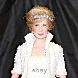 Vintage Diana Princess Of Wales 17 Porcelain Portrait Doll, No COA, Franklin Mint