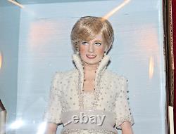 Vintage Diana Princess Of Wales 17 Porcelain Portrait Doll, No COA, Franklin Mint