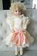 Vintage Dianna Effner Collectible Porcelain Doll With Ruffle Lace Dress 21 Tall